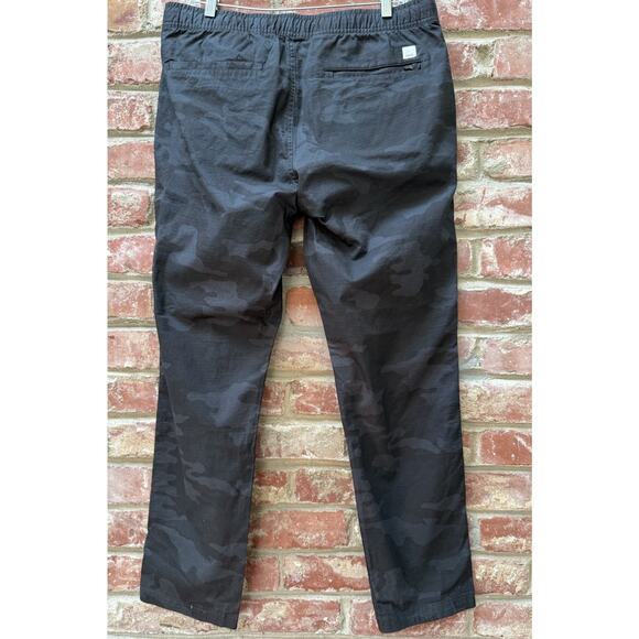 Vuori Pants Ripstop Organic Cotton Stretch Pockets Gray Charcoal Camo XL - Picture 4 of 9